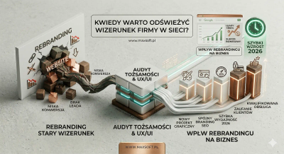 Rebranding strony internetowej – kiedy warto odświeżyć wizerunek firmy w sieci?