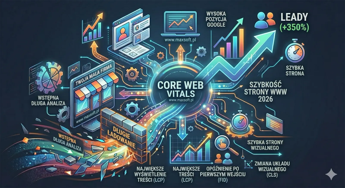 Dlaczego Twoja strona musi być szybka? Wpływ Core Web Vitals na pozycje w Google.